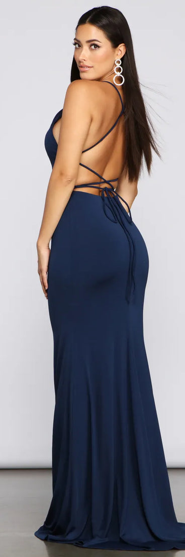 Isabella Halter A-Line Formal Dress