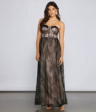 Laurel Formal Lace Illusion Corset Dress