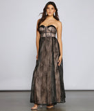 Laurel Formal Lace Illusion Corset Dress