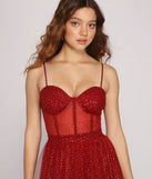 Cressida Formal Glitter A-Line Dress