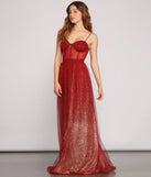 Cressida Formal Glitter A-Line Dress