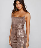 Stella Sequin High-Slit Formal Dress