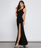 Layla Sleeveless High-Slit Formal Dress