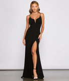 Jianna Formal A-Line Crepe Dress
