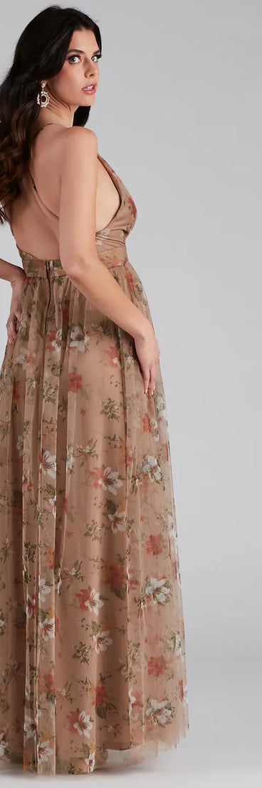 Daisy Pleated Tulle Formal Dress