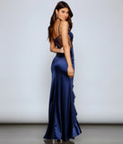 Belle Formal Illusion Lace And Satin Mermaid Dress
