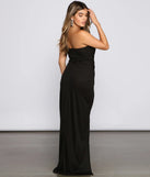 Addie Formal High Slit Wrap Dress