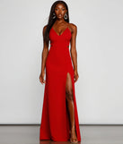 Jolie Formal High Slit A-Line Dress