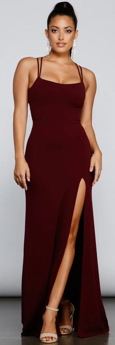 Jaelynn Formal Open Back A-Line Dress