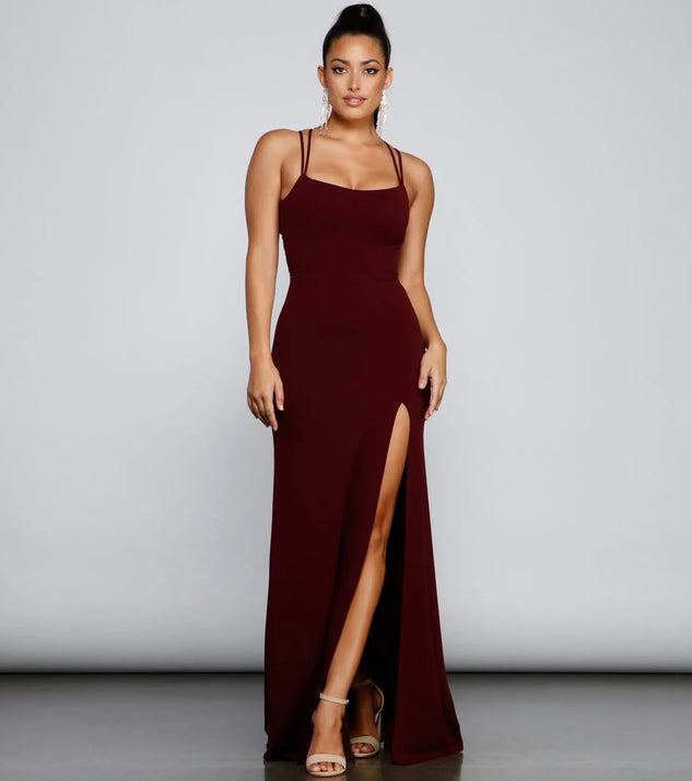 Jaelynn Formal Open Back A-Line Dress