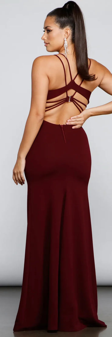 Jaelynn Formal Open Back A-Line Dress