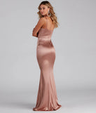 Ciara Sleeveless Satin Formal Dress