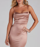 Ciara Sleeveless Satin Formal Dress