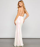 Irene Sequin Floor-Length Formal Dress
