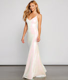 Irene Sequin Floor-Length Formal Dress