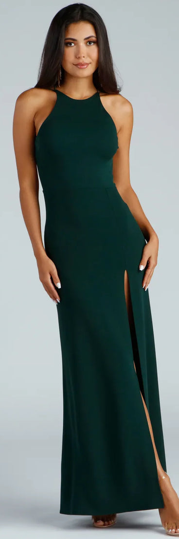 Presley Formal Halter A-Line Dress