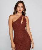 Daisy Formal One Shoulder Glitter Dress