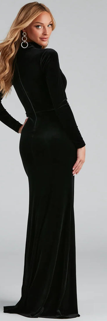 Lizzy Velvet Corset Mermaid Formal Dress