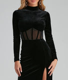 Lizzy Velvet Corset Mermaid Formal Dress