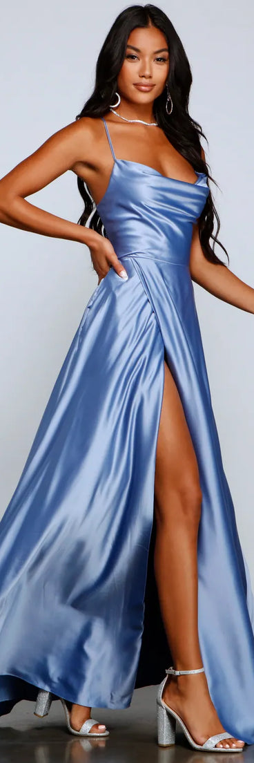 Marixa Formal Lace-Up A-Line Dress