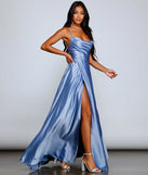 Marixa Formal Lace-Up A-Line Dress