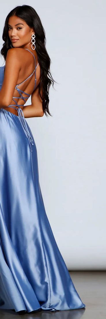 Marixa Formal Lace-Up A-Line Dress