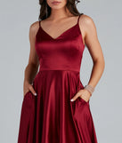 Spencer Satin High-Low Formal Dress