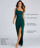 Revamp your 2025 wardrobe with this chic addition, the Iris One-Shoulder Crepe Dress in hunter green, perfect for elevating your style in the new year.
