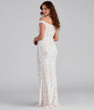 Kaylen Sequin Off-The-Shoulder Formal Dress