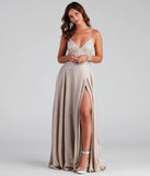 Lizzie Formal Glitter Caged A-Line Dress