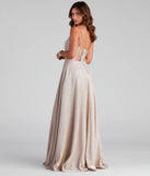 Lizzie Formal Glitter Caged A-Line Dress