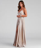 Lizzie Formal Glitter Caged A-Line Dress
