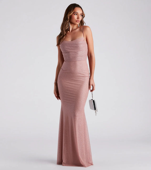 Addison Glitter Mesh Formal Dress | Windsor Addison Glitter Mesh Formal Dress | Windsor