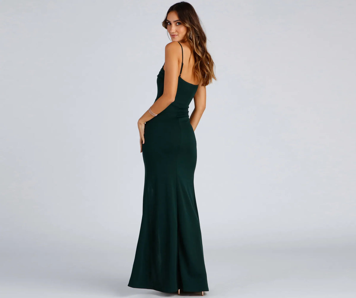 Scarlett Formal High Slit Lace Mermaid Dress