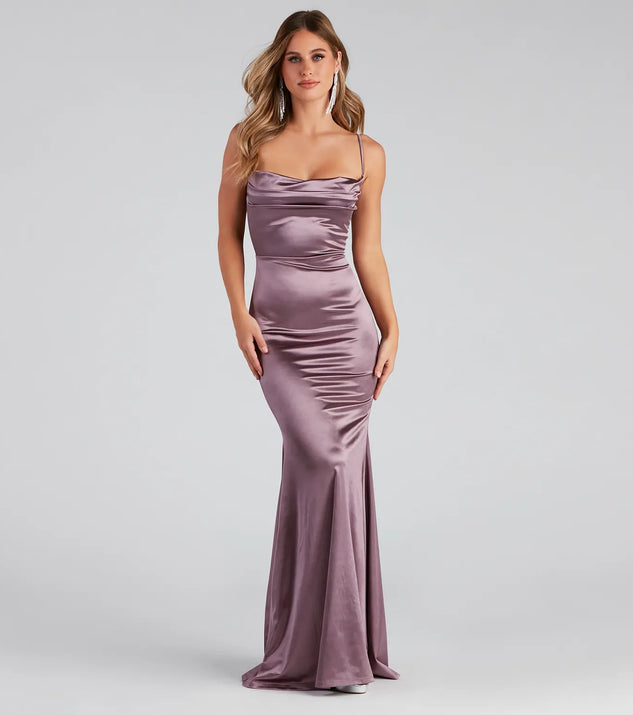 Nahla Formal Satin Mermaid Dress | Windsor Nahla Formal Satin Mermaid Dress | Windsor