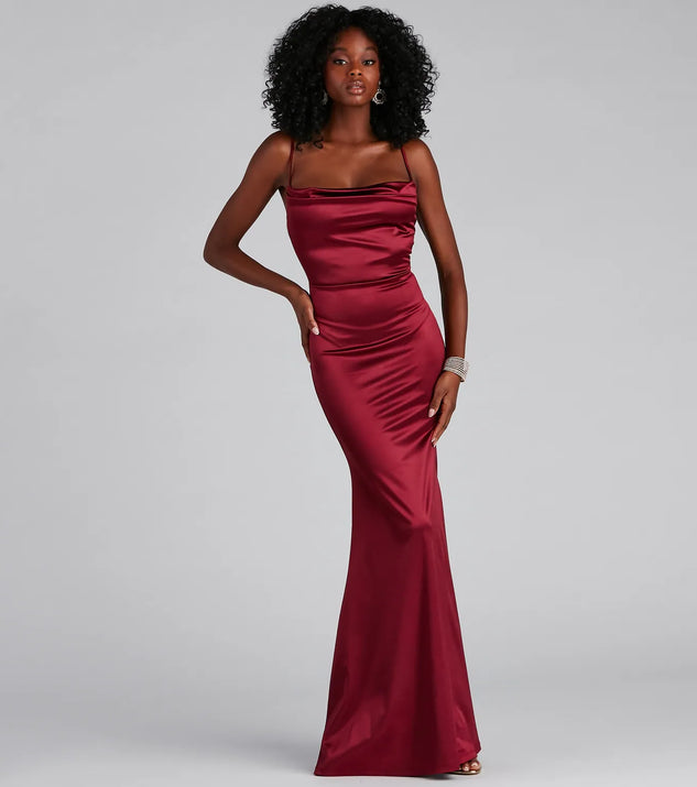 Nahla Formal Satin Mermaid Dress | Windsor Nahla Formal Satin Mermaid Dress | Windsor