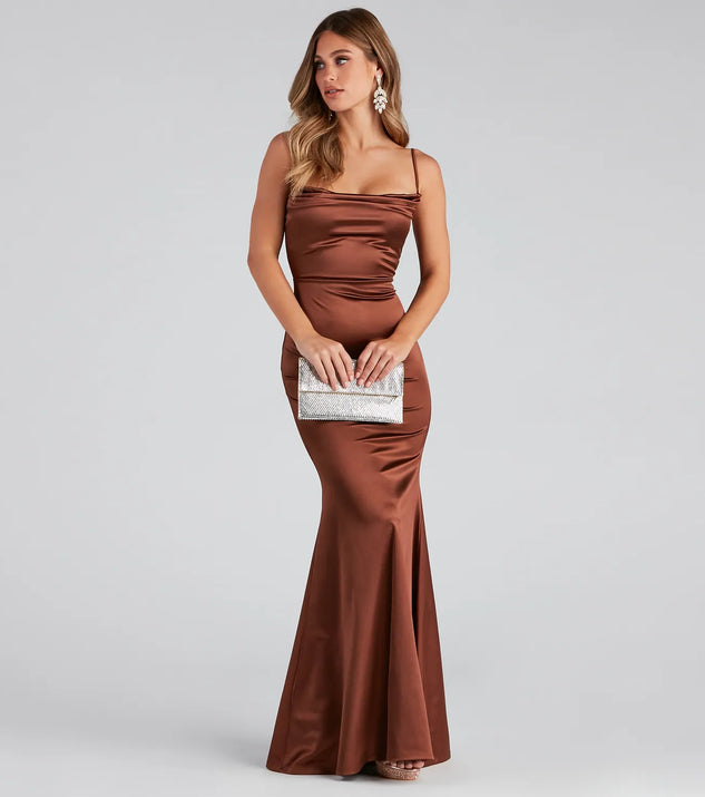 Nahla Formal Satin Mermaid Dress | Windsor Nahla Formal Satin Mermaid Dress | Windsor