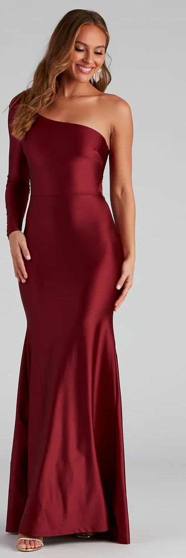 Emma One-Shoulder Mermaid Dress