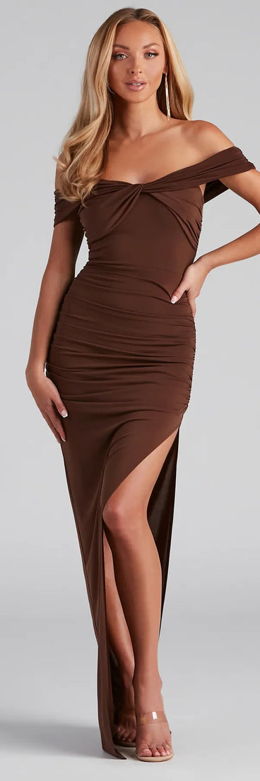 Catalina Twist Front Maxi Formal Dress