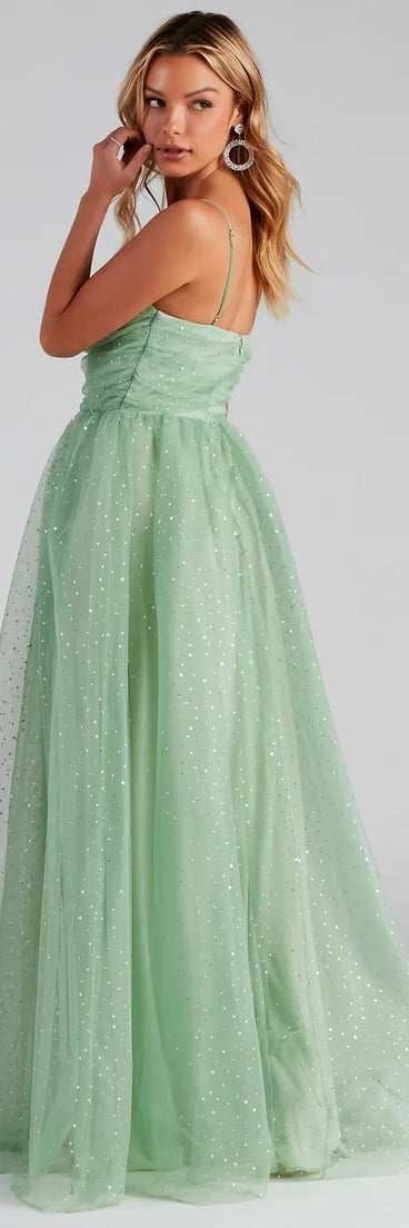 Larissa Formal Tulle Glitter Ballgown