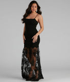 Anahi Crepe And Lace Mermaid Dress