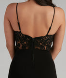 Anahi Crepe And Lace Mermaid Dress