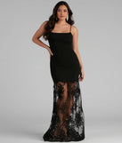 Anahi Crepe And Lace Mermaid Dress