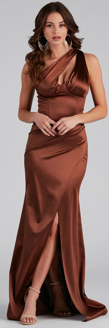 Brenda One-Shoulder Formal Dress