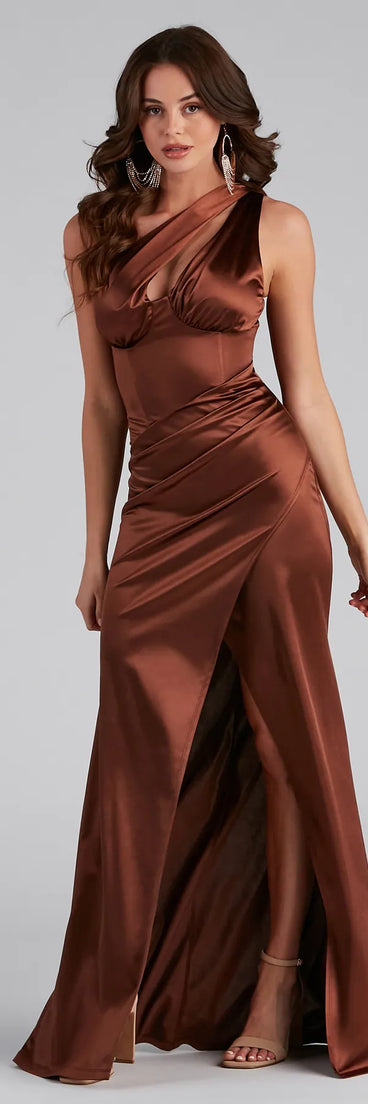 Brenda One-Shoulder Formal Dress