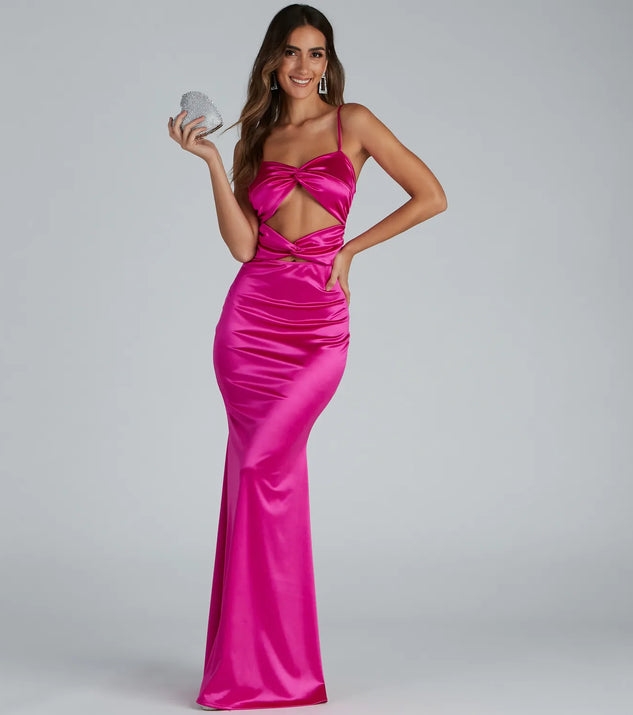 Melanie Sleeveless Cutout Mermaid Dress