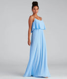 Mailyn Chiffon Ruffled Formal Dress