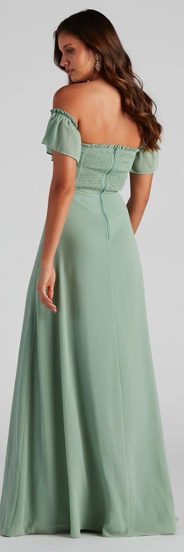 Izzy Formal Off The Shoulder Dress