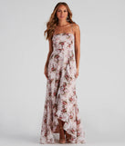 Rue Formal Floral Wrap Dress