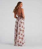 Rue Formal Floral Wrap Dress
